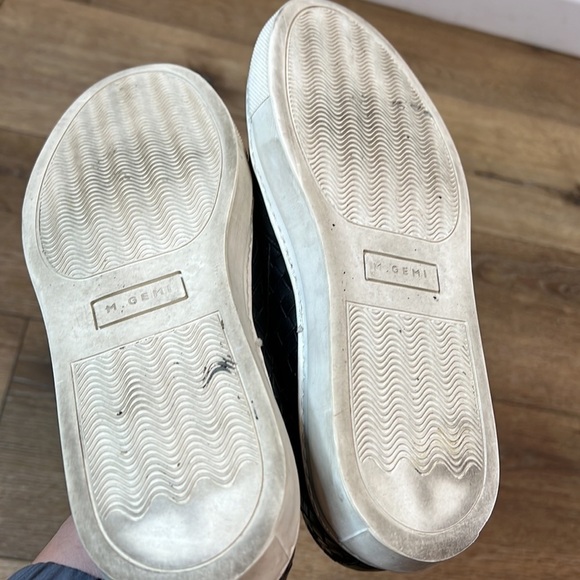 M. Gemi Black Onyx Cerchio Sneakers Size 37/7